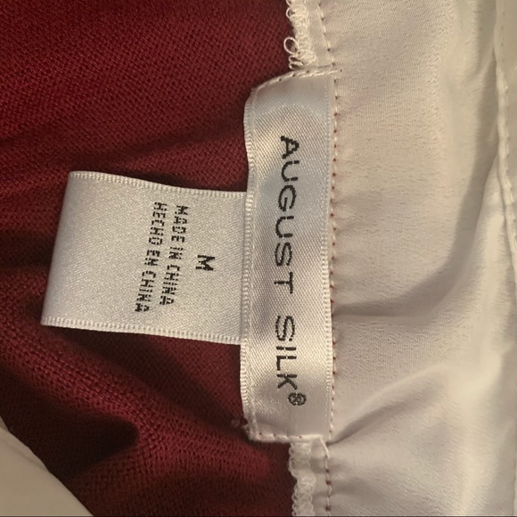 Red Sweater with Built-in Blouse - Picture 3 of 3